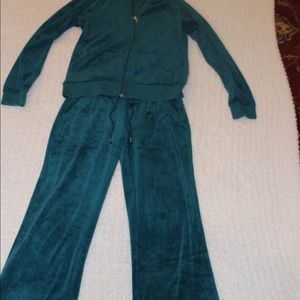 Juicy Couture Velvet Tracksuit Blue